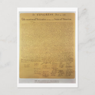 Postal Declaración de Independencia