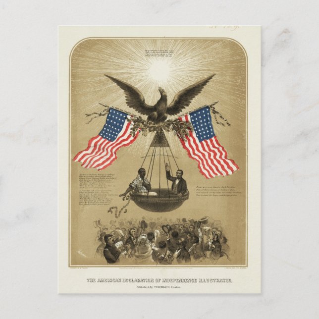 Postal Declaración de Independencia de Estados Unidos 186 (Anverso)