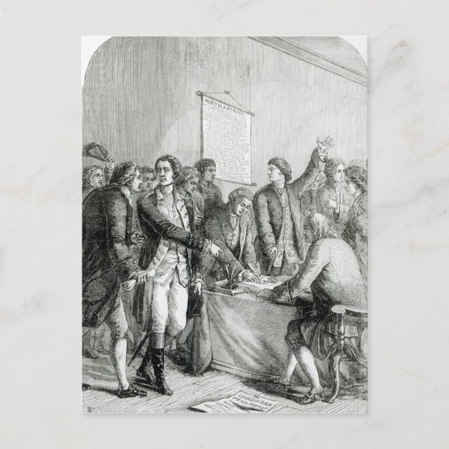 Postal Declaración de Independencia de los Estados Unidos (Anverso)