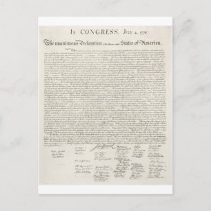 Postal Declaración de Independencia Dos