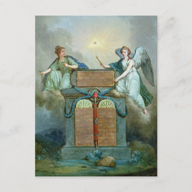 Postal Declaración de los derechos del hombre y del ciuda (Anverso)