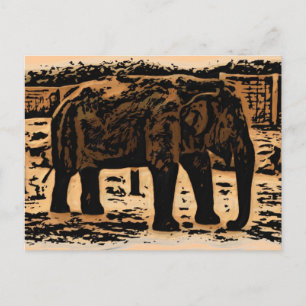 Postal deco elefante
