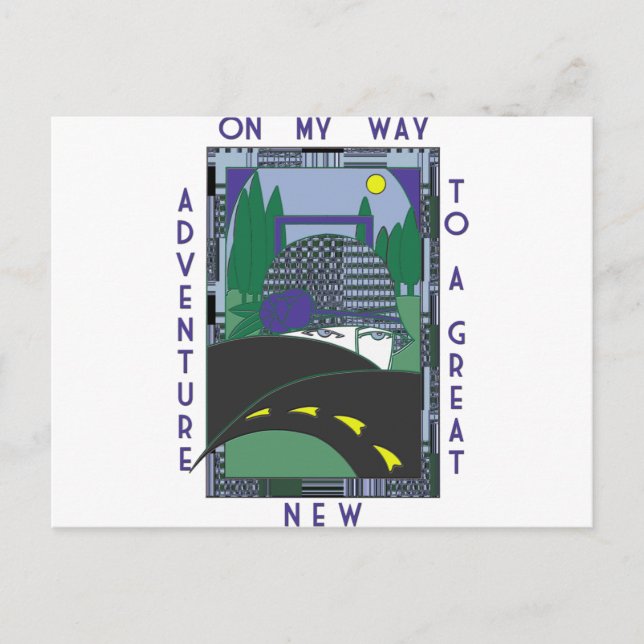 Postal Deco Gran nueva aventura (Anverso)