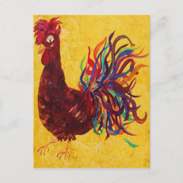 Postal DeColores Rooster