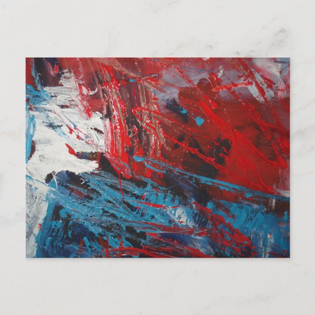 Postal Decoración artística de resumen creativo (Anverso)