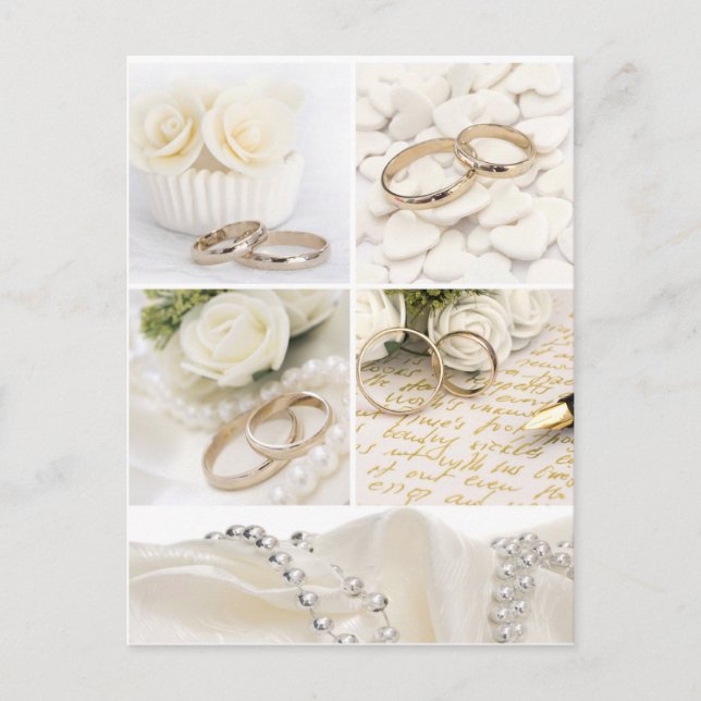 Postal decoración boda (Anverso)