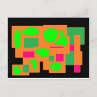 Decoración de arte colores negro rosa