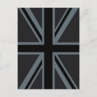 Decoración de bandera británica de Black Union Jac