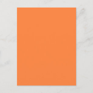 Postal Decoración de color Naranja de mango sólido lista