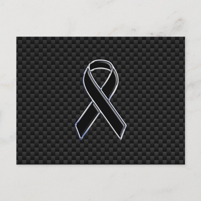 Postal Decoración de fibra de carbono para la conciencia  (Anverso)