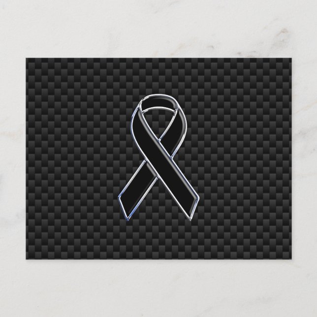 Postal Decoración de fibra de carbono para la conciencia  (Anverso)