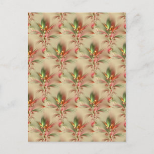 Postal decoración de flores/papel pintado