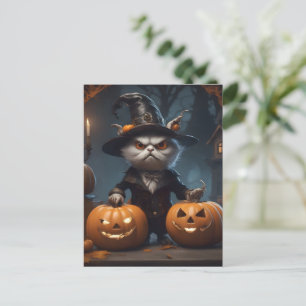 Postal decoración de halloween