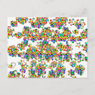 Postal Decoración de joyas SPRINKLED FIRMA arte de NAVIN