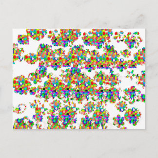 Postal Decoración de joyas SPRINKLED FIRMA arte de NAVIN