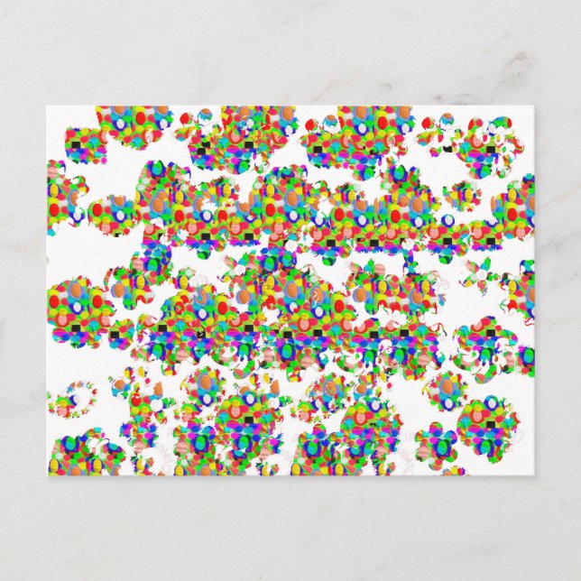 Postal Decoración de joyas SPRINKLED FIRMA arte de NAVIN (Anverso)