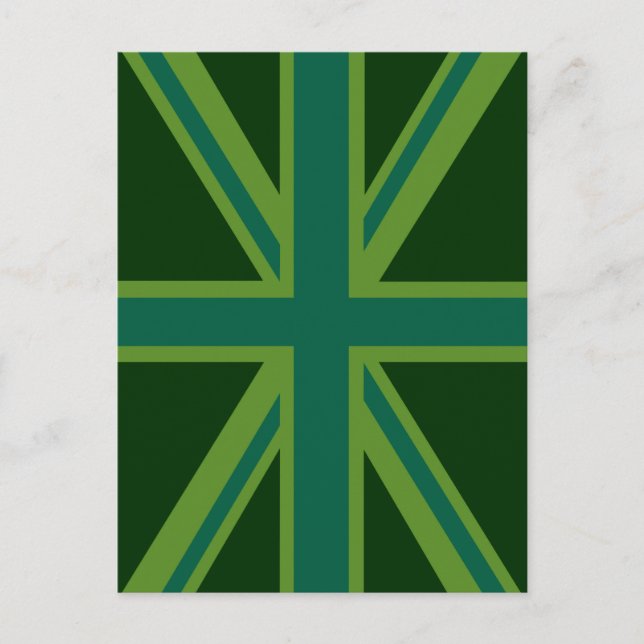 Postal Decoración de la bandera de la bandera de la unión (Anverso)