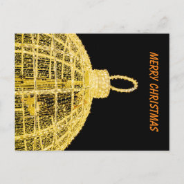 Postal Decoración de Navidades de oro