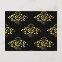 Postal Decoración dorada elegante