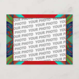 Postal Decoración fractal de apofisis 2 + tu foto