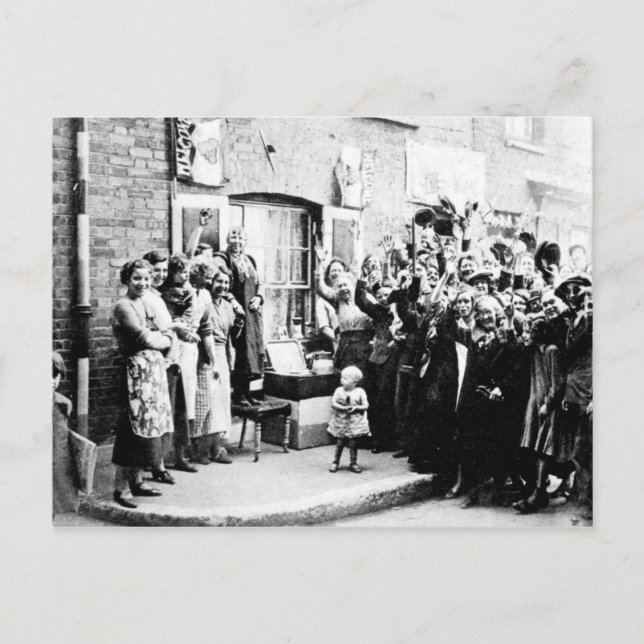 Postal Decoración jubilee en el East End (Anverso)