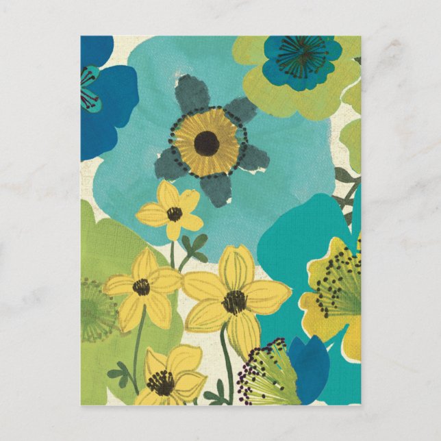 Postal Decorative Garden Flowers (Anverso)