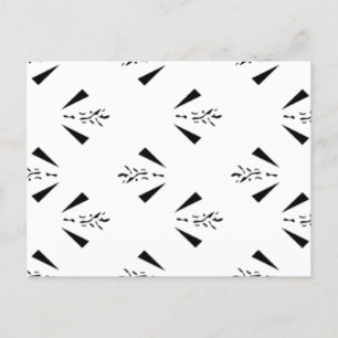 Postal Decorativo, gris de carbón vegetal