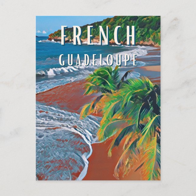 Postal Découvrez les trésors tropicaux de la Guadeloupe (Anverso)
