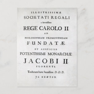 Postal Dedicación a la Sociedad Real