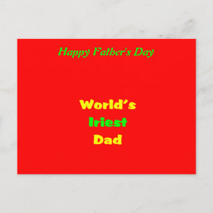 Postal Dedicación del día del padre
