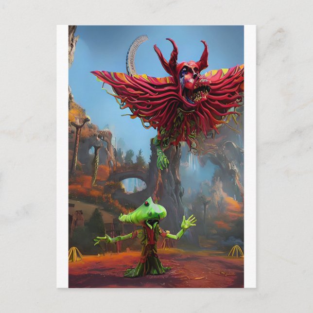 Postal Dedicado al sueño (Anverso)