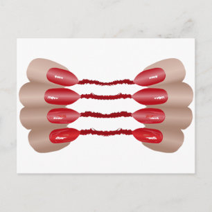Postal Dedo de la mano de vampiro V.2