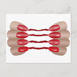 Postal Dedo de la mano de vampiro V.2