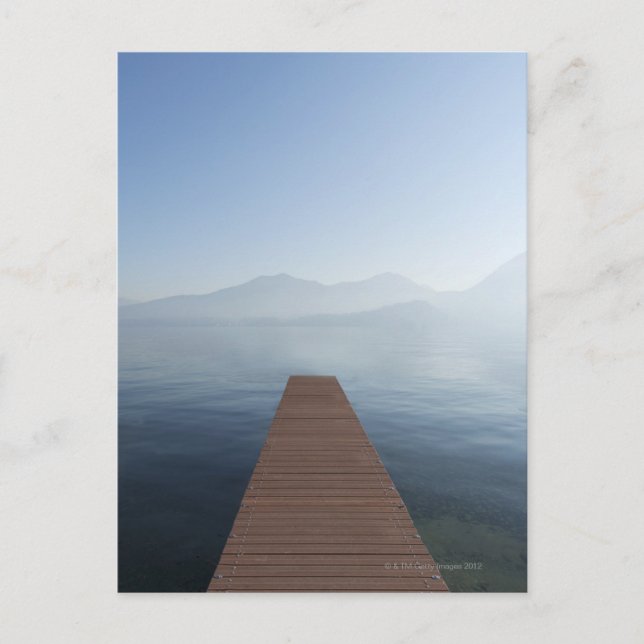 Postal Dedo en un lago (Anverso)