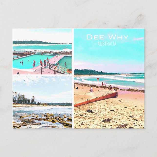 Postal Dee Why Northern Beats Sydney Postcard (Anverso)