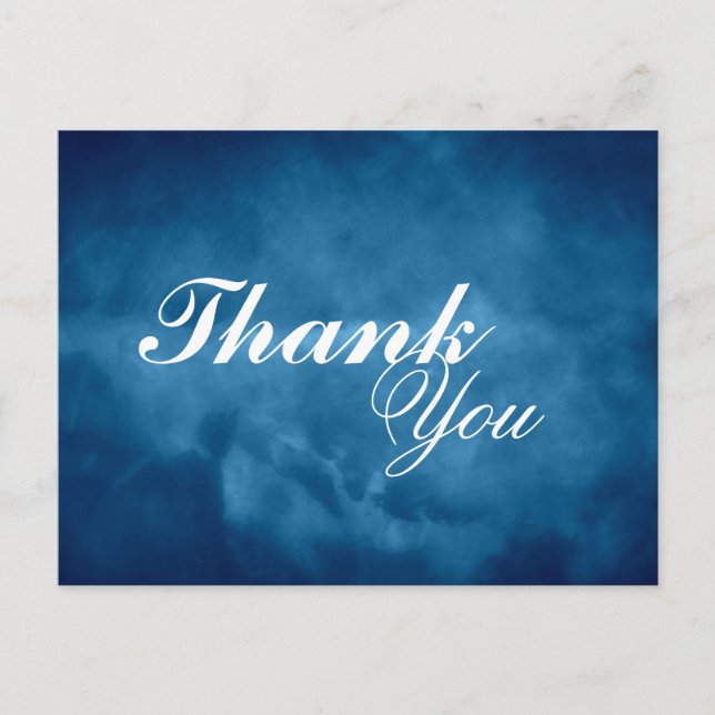Postal Deep Blue Gracias (Anverso)