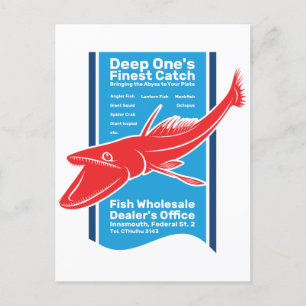 Postal Deep One's Finch Catch Innsmouth Pescador mayorist