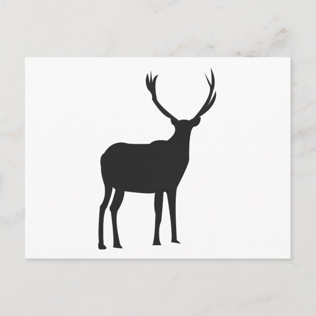 Postal Deer Cute Antlers (Anverso)
