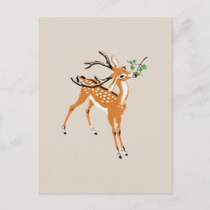 Postal Deer de época
