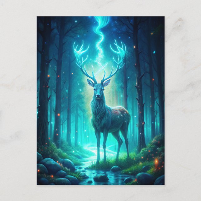 Postal Deer majestuoso (Anverso)