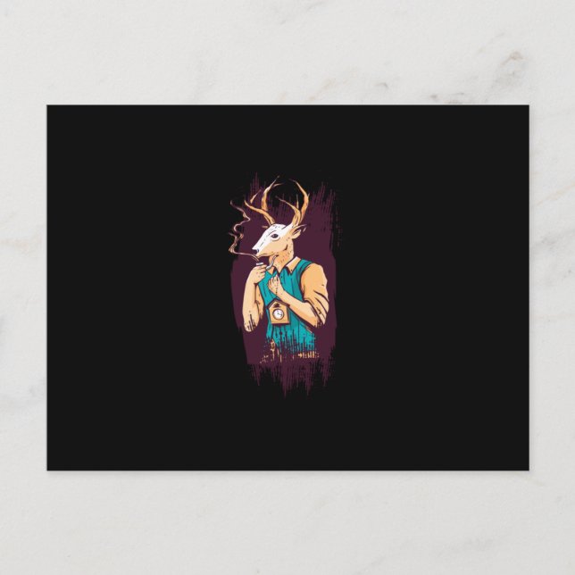 Postal Deer Man (Anverso)