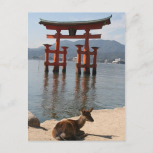 Postal deer miyajima