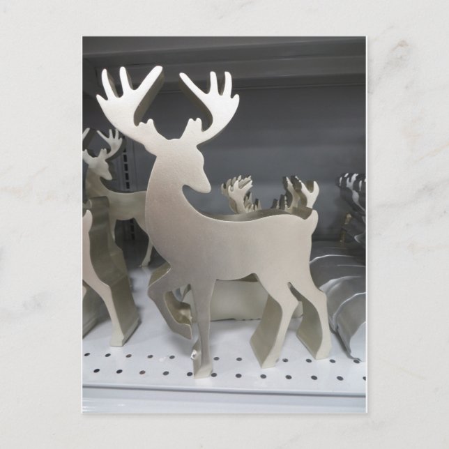 Postal Deer plateado (Anverso)