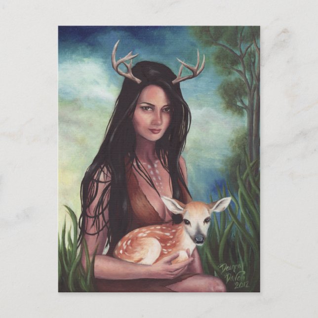 Postal Deer Sidhe - Postcard (Anverso)