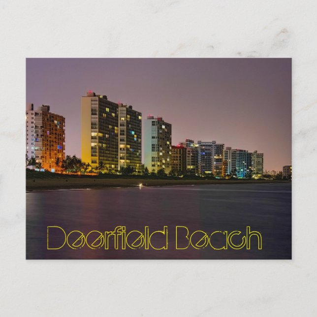 Postal Deerfield Beach, Florida, Estados Unidos (Anverso)