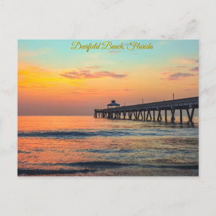 Postal Deerfield Beach, Florida - Pasteles de descanso