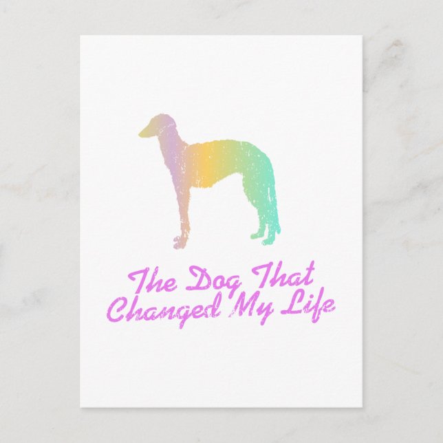 Postal Deerhound escocés (Anverso)