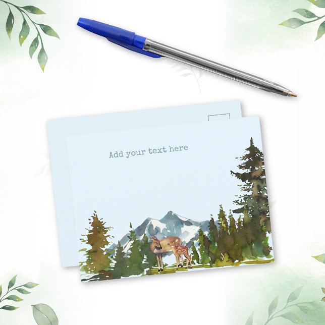 Postal Deers rústicos de la aventura forestal (Subido por el creador)