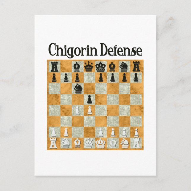 Postal Defensa de Chigorin (Anverso)