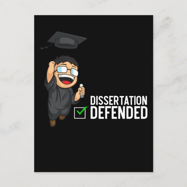 Postal Defensa de Tesis de Graduación de Doctorado PhD (Anverso)